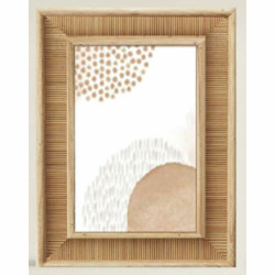 Marco de Fotos DKD Home Decor Natural Madera Madera MDF 29 x 1,5 x 34