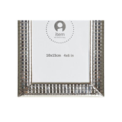 Marco de Fotos DKD Home Decor Plateado Metal Shabby Chic 12 x 2 x 17 c