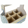 Botellero DKD Home Decor 27 x 16,5 x 25 cm Azul Turquesa Madera MDF (2
