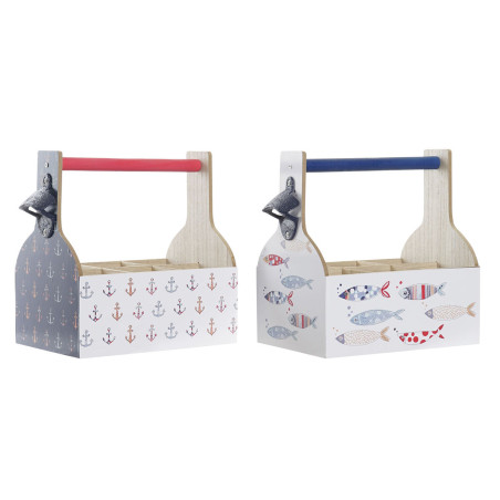 Botellero DKD Home Decor Multicolor Madera MDF 27 x 16,5 x 25,5 cm (2