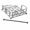 Servilletero DKD Home Decor Geométrico Negro Metal 18 x 18 x 7 cm