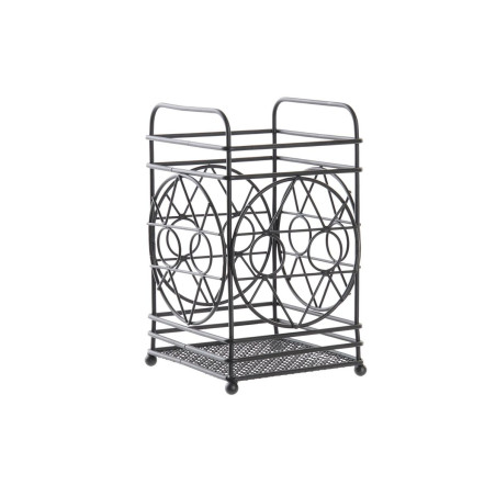 Escurridor para Cubiertos DKD Home Decor Negro Metal Geométrico 12 x