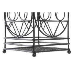 Escurridor para Cubiertos DKD Home Decor Negro Metal Geométrico 12 x