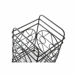 Escurridor para Cubiertos DKD Home Decor Negro Metal Geométrico 12 x