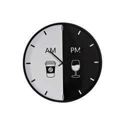 Reloj de Pared DKD Home Decor Blanco Negro Metal Moderno 60 x 4 x 60 c