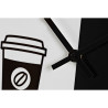 Reloj de Pared DKD Home Decor Blanco Negro Metal Moderno 60 x 4 x 60 c
