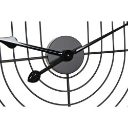 Reloj de Pared DKD Home Decor Negro Dorado Metal 60 x 3 x 60 cm Modern