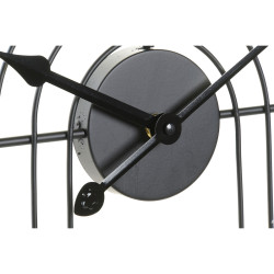 Reloj de Pared DKD Home Decor Negro Dorado Metal Moderno 45 x 3 x 45 c