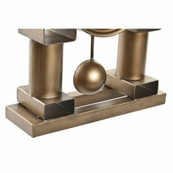 Reloj de Mesa DKD Home Decor 25 x 8 x 31 cm Cristal Negro Dorado Hierr
