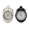 Reloj de Pared DKD Home Decor Blanco Negro Cristal Hierro 61 x 6 x 89