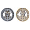 Reloj de Pared DKD Home Decor Dorado Plateado Cristal Hierro 50 x 8 x