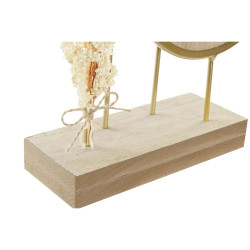 Reloj de Mesa DKD Home Decor 26 x 8 x 53 cm Espejo Natural Dorado Meta