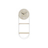Reloj de Pared DKD Home Decor Natural Metal MDF Blanco (25,5 x 11,5 x