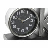 Reloj de Mesa DKD Home Decor 23 x 8 x 15 cm Plateado Negro Hierro (2 U