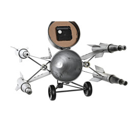 Reloj de Mesa DKD Home Decor Dorado Plateado Hierro Loft 38,5 x 28 x 1