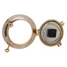 Reloj de Pared DKD Home Decor Cristal Dorado Vintage Latón (23 x 7 x