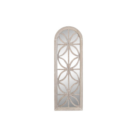 Espejo de pared DKD Home Decor Cristal Blanco Madera MDF Decapé (60 x