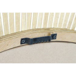 Espejo de pared DKD Home Decor Marrón Negro Bambú Natural Colonial 9