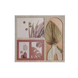 Marco de Fotos DKD Home Decor 43 x 1,2 x 40 cm Natural Multicolor Made