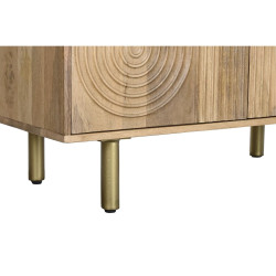 Estantería DKD Home Decor Dorado Natural Madera de mango 90 x 40 x 18