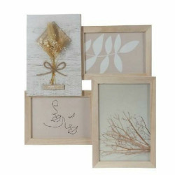 Marco de Fotos DKD Home Decor 31 x 2,4 x 34 cm Cristal Natural Shabby