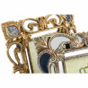Marco de Fotos DKD Home Decor 19 x 2 x 25 cm Plateado Dorado Resina Sh