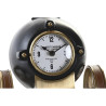 Reloj de Mesa DKD Home Decor 20,5 x 20,5 x 21,5 cm Negro Dorado Alumin