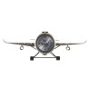 Reloj de Mesa DKD Home Decor 42 x 23 x 14 cm Avión Hierro (2 Unidades