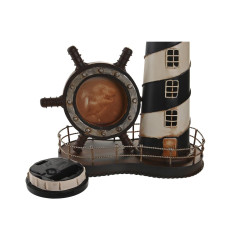 Reloj de Mesa DKD Home Decor 25.5 x 14 x 32.5 cm Rojo Negro Metal Vint