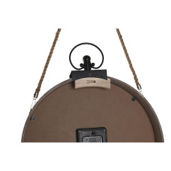 Reloj de Mesa DKD Home Decor 40 x 6,5 x 46 cm Negro Blanco Hierro Mand