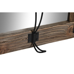 Espejo de pared DKD Home Decor Acabado envejecido Cristal Metal Marró