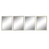 Espejo de pared DKD Home Decor 56 x 2 x 76 cm Cristal Gris Beige Blanc