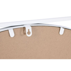 Espejo de pared DKD Home Decor 85,5 x 3 x 85,5 cm Cristal Blanco Hierr