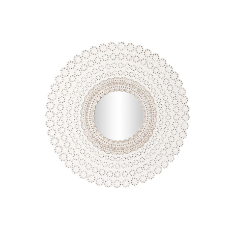 Espejo de pared DKD Home Decor 120 x 2,5 x 120 cm Cristal Natural Blan