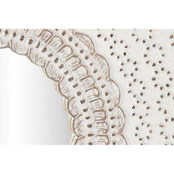 Espejo de pared DKD Home Decor 120 x 2,5 x 120 cm Cristal Natural Blan