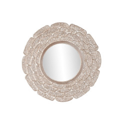 Espejo de pared DKD Home Decor 90 x 1,5 x 90 cm Cristal Natural Blanco