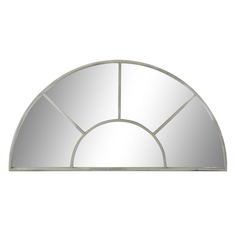 Espejo de pared DKD Home Decor 122 x 2,5 x 62 cm Gris Metal Blanco Vin