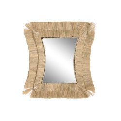 Espejo de pared DKD Home Decor 62 x 4 x 70 cm Cristal Bali Jute