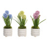 Planta Decorativa DKD Home Decor Espuma Azul Rosa Amarillo Polipropile