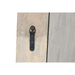 Espejo de pared DKD Home Decor Marrón Natural Cristal Madera de mango