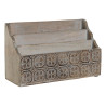 Organizador Multiusos DKD Home Decor Blanco Natural Madera de mango 32