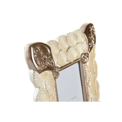 Marco de Fotos DKD Home Decor 20,4 x 2,5 x 26 cm Cobre Blanco Resina R