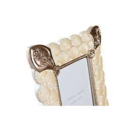 Marco de Fotos DKD Home Decor 22,8 x 2,6 x 28,6 cm Cristal Cobre Blanc