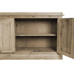 Estantería DKD Home Decor Natural Cristal Hierro Pino Madera Reciclad