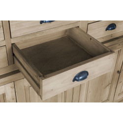 Estantería DKD Home Decor Natural Cristal Hierro Pino Madera Reciclad