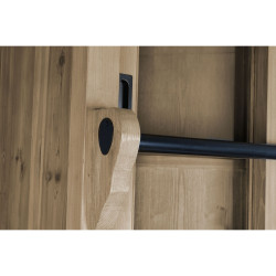 Estantería DKD Home Decor Natural Cristal Hierro Pino Madera Reciclad