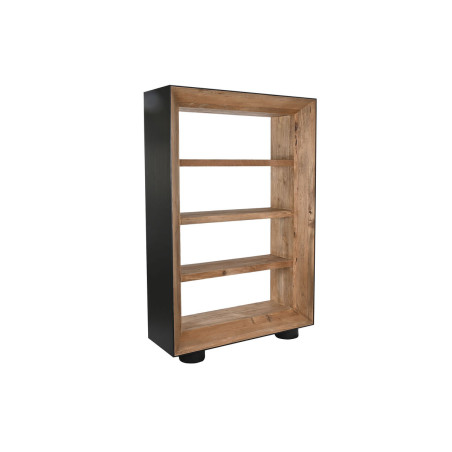 Estantería DKD Home Decor Marrón Negro Pino Madera Reciclada 120 x 4