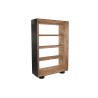 Estantería DKD Home Decor Marrón Negro Pino Madera Reciclada 120 x 4