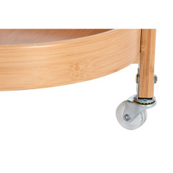 Organizador Multiusos DKD Home Decor Bambú Acero Inoxidable 43,6 x 43
