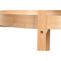 Organizador Multiusos DKD Home Decor Bambú Acero Inoxidable 43,6 x 43
